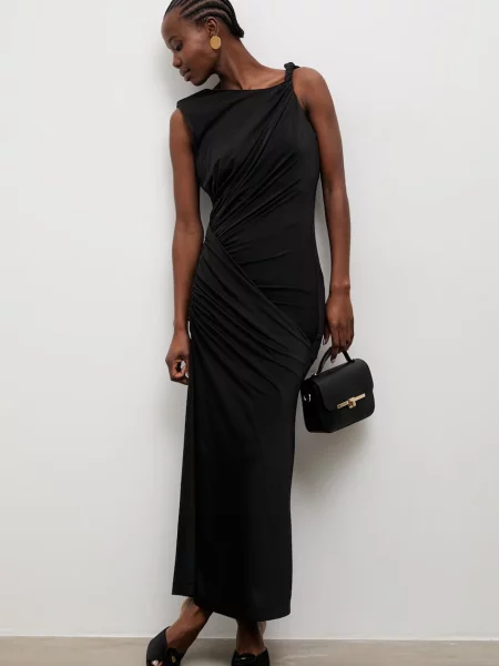 Answear.LAB rochie drapată negru