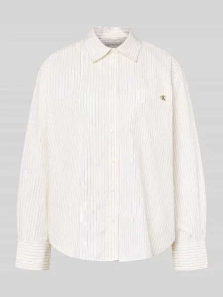 Bluzka Calvin Klein Jeans w paski popelinowa