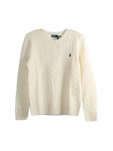 Sweter w kroju regular fit z mieszanki wełny i kaszmiru JULIANNA' Polo Ralph Lauren biały