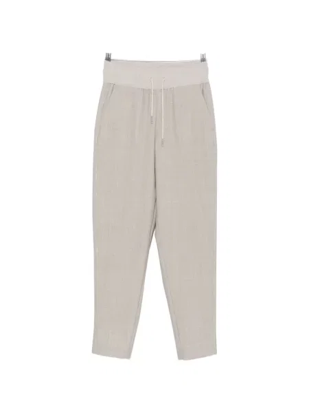 Pantaloni Panicale conici cu cordon gri