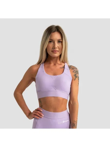 Stanik sportowy fitness z regulowanymi ramiączkami Limitless fioletowy
