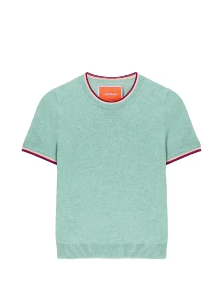 Tricou cu nervuri La Doublej verde