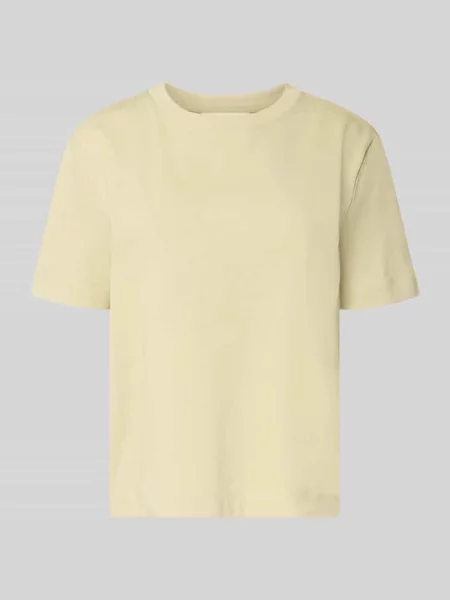 T-shirt o kroju boxy fit z czystej bawełny model ESSENTIAL' Selected Femme