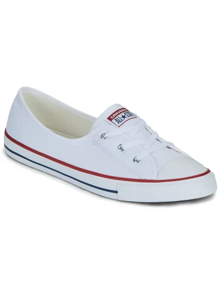 Hlačke slip Converse s čipko bela