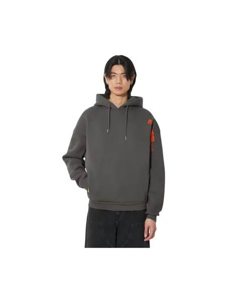 Bluza Alpha Industries z logo szara