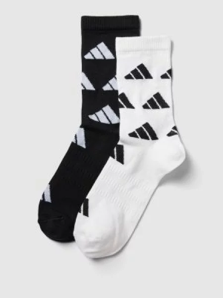 Skarpety z logo na całej powierzchni Adidas Sportswear białe