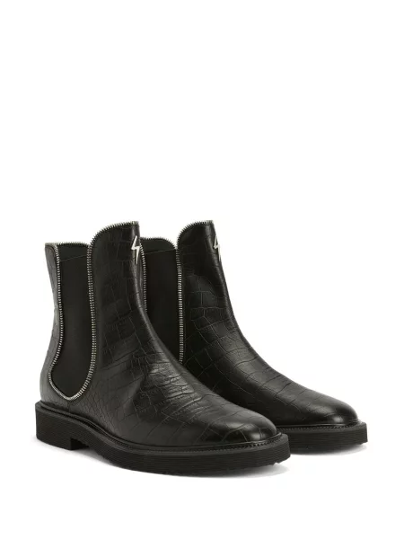Cizme scurte Giuseppe Zanotti din piele negru