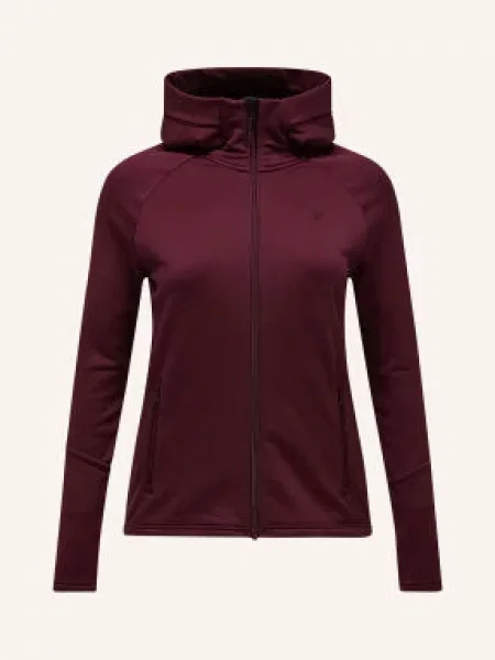 Peak Performance Bunda Midlayer – Rider Essentials tmavě červená
