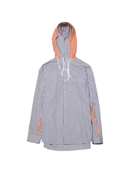 Cămașă Comme Des Garçons Shirt cu glugă cu cordon alb