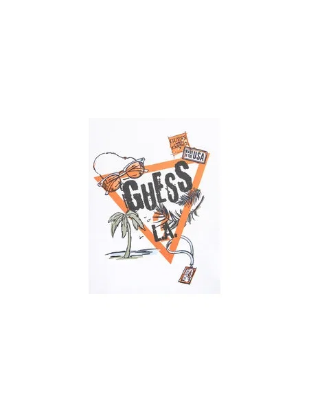 Guess Póló Regular Fit fehér
