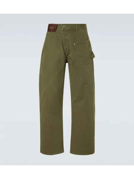 Ravne kavbojke Jw Anderson zelena