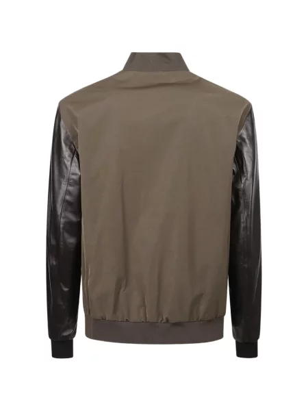 Geacă bomber Gucci cu broderie maro