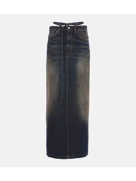 Fustă din denim Acne Studios albastru