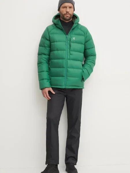 Пуховик Haglofs зеленый