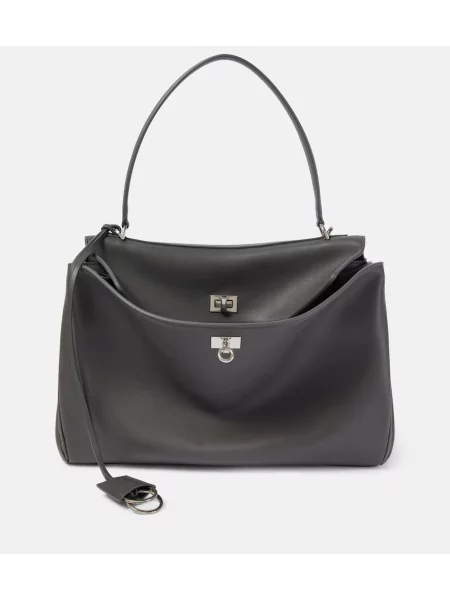 Geanta de piele Balenciaga din piele gri