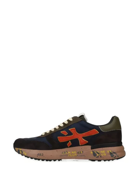 Sneakerși Premiata din piele de căprioară albastru