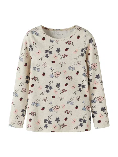 NAME IT Tricou NMFKAMELIA amestecat / albastru deschis / rosé / roşu închis bej
