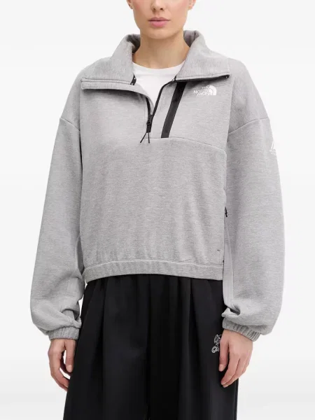 Hanorac cu fermoar The North Face gri