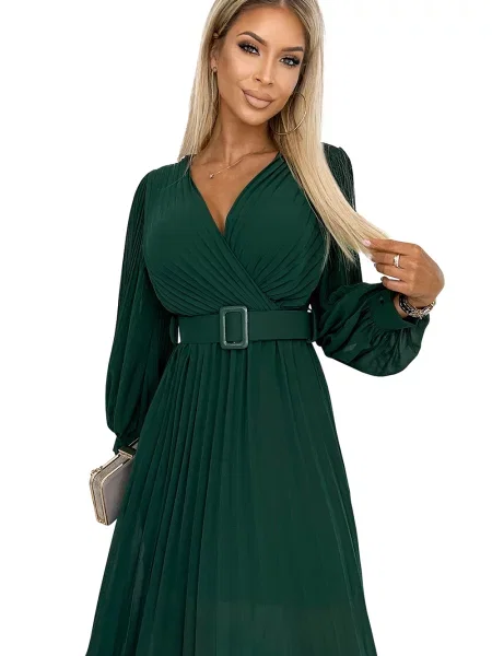 Rochie mini Numoco Basic verde