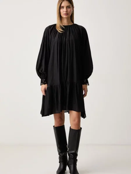 BOSS Orange rochie cu modal C_Datma negru