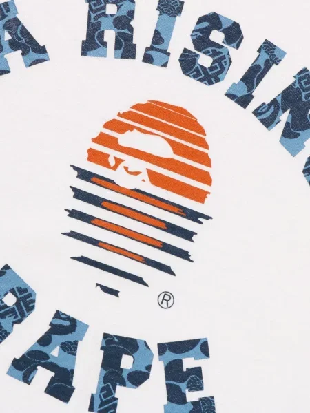 Tricou A Bathing Ape® cu imagine alb