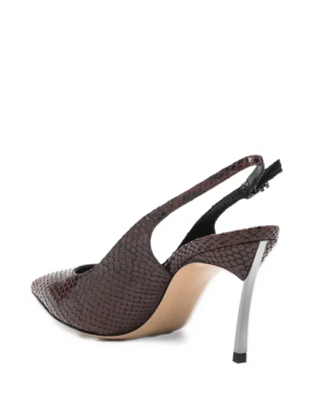 Pantofi cu toc Casadei slingback maro