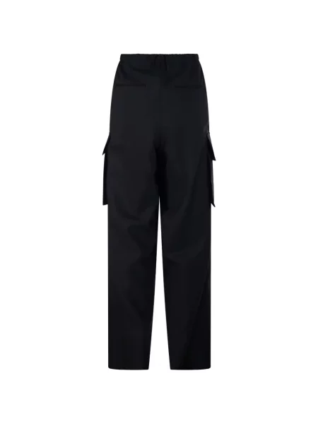 Pantaloni cargo The Erose cu cordon negru