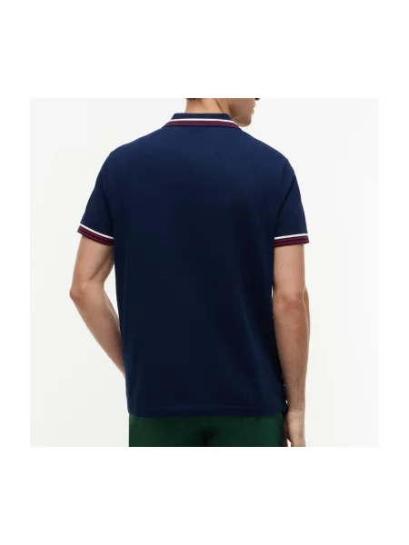 S golierom tričko Tommy Hilfiger modrá