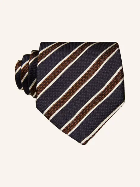 Zegna Krawat blau brązowy