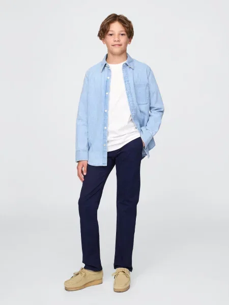 Pantaloni chino copii Gap negru