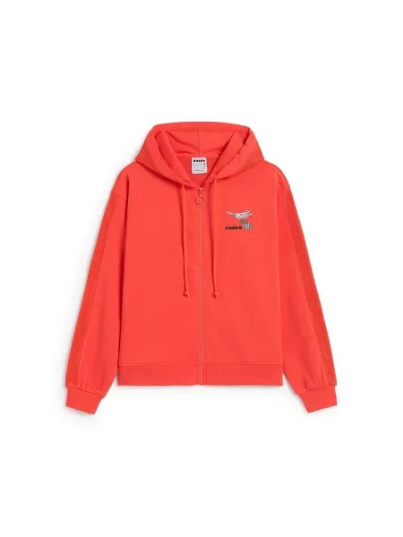 Bluza DIADORA L. HOODIE FZ FLOSS pomarańczowa