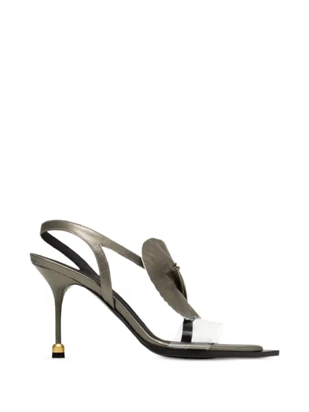 Sandale Vanda Novak cu volane slingback gri