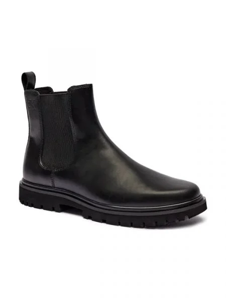 Calvin Klein Jeans De piele ghete chelsea EVA negru