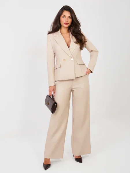 Hlače Italy Moda bež