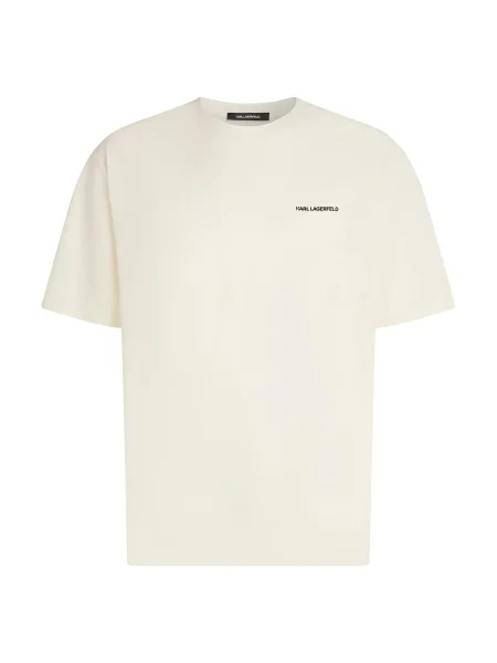 Karl Lagerfeld Tricou crem negru