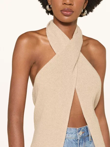 Dzianinowy top By Aylin Koenig beżowy