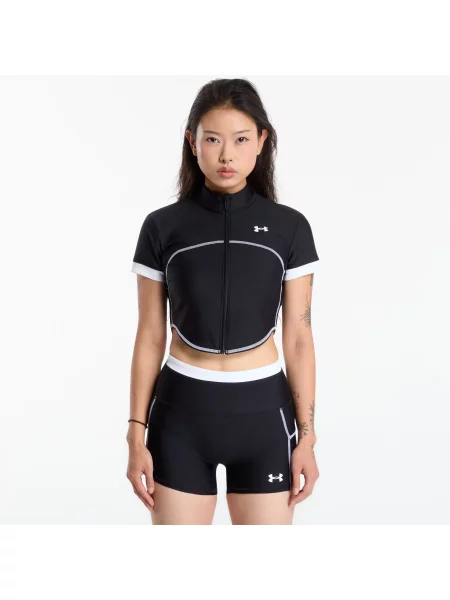 T-shirt Under Armour HeatGear Novelty SS FZ Black M μαύρο