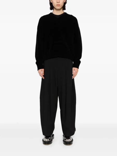 Pulover Team Wang Design cu decolteu în V negru