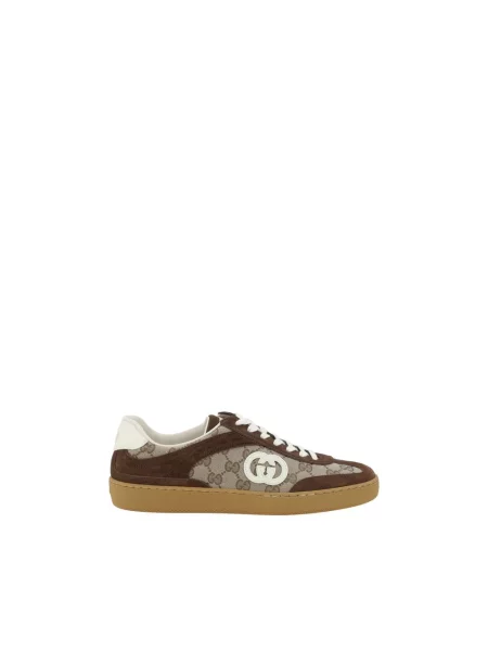 Sneakersy Gucci zamszowe brązowe