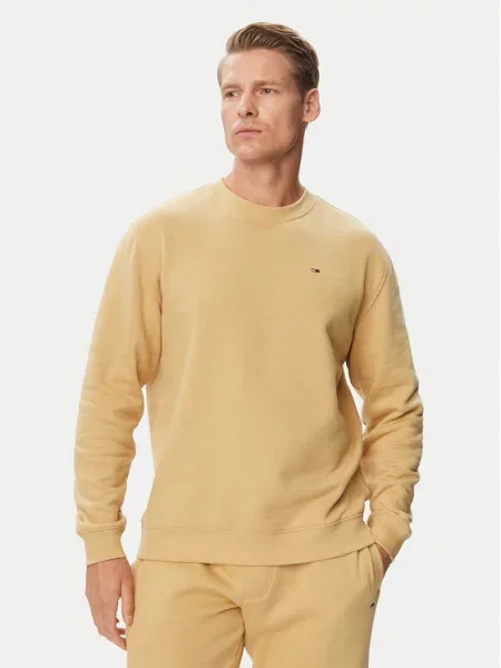 Mikina Tommy Jeans béžová