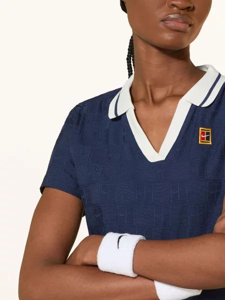 Nike Funkční Polokošile Court Collection tmavě modrá