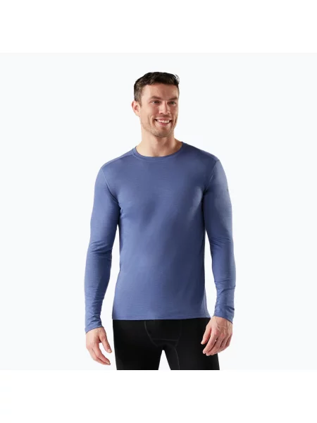 Классический лонгслив Smartwool из шерсти мериноса с длинным рукавом синий