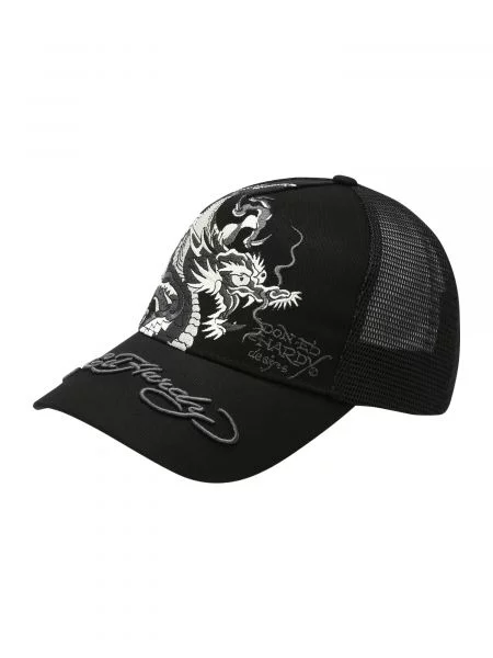 Ed Hardy Șapcă gri / negru / alb