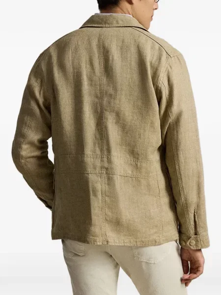 Gulerat tricou polo Polo Ralph Lauren cu decolteu în V fără mâneci maro