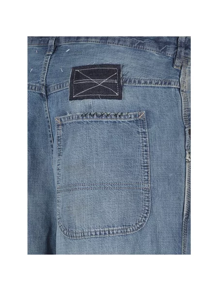 Szerokie jeansy Maison Margiela niebieskie