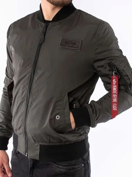 Bomber jakna Alpha Industries Ttc za muškarce za prijelazno razdoblje siva