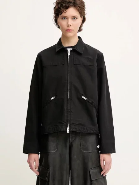 The North Face kurtka Cedar Canvas Work przejściowa oversize czarny