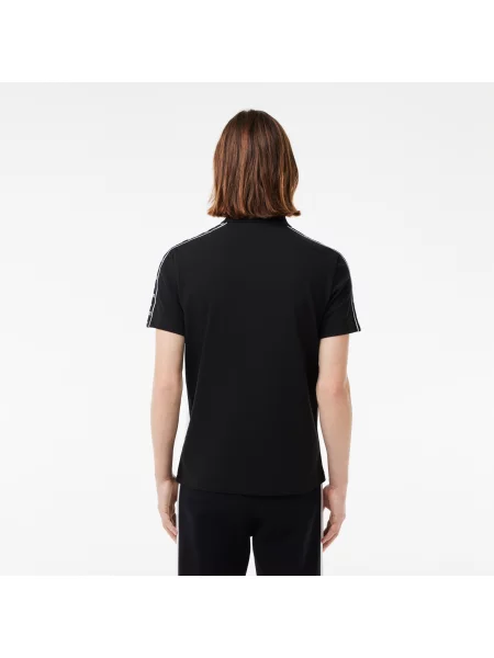 Lacoste Polo O Regularnym Kroju Z Nadrukiem czarny