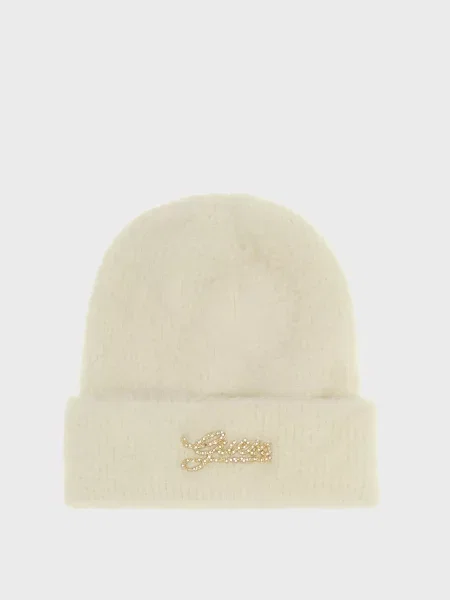 Трикотажна шапка Guess біла