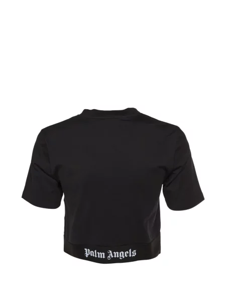 Περικομμένο μπλούζα Palm Angels με αυτόγραφο μαύρο